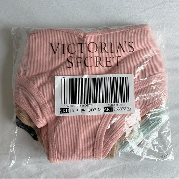 🛍 Victoria's Secret 5-pack Cotton Cheeksters Underwear Size M - Picture 2 of 3